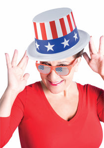 Patriotic Plastic Top Hat