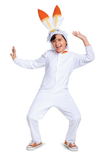 Pokemon Scorbunny Hooded Jumpsuit Classic Kids Costume