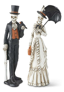 13" Resin Skeletons Set of Two