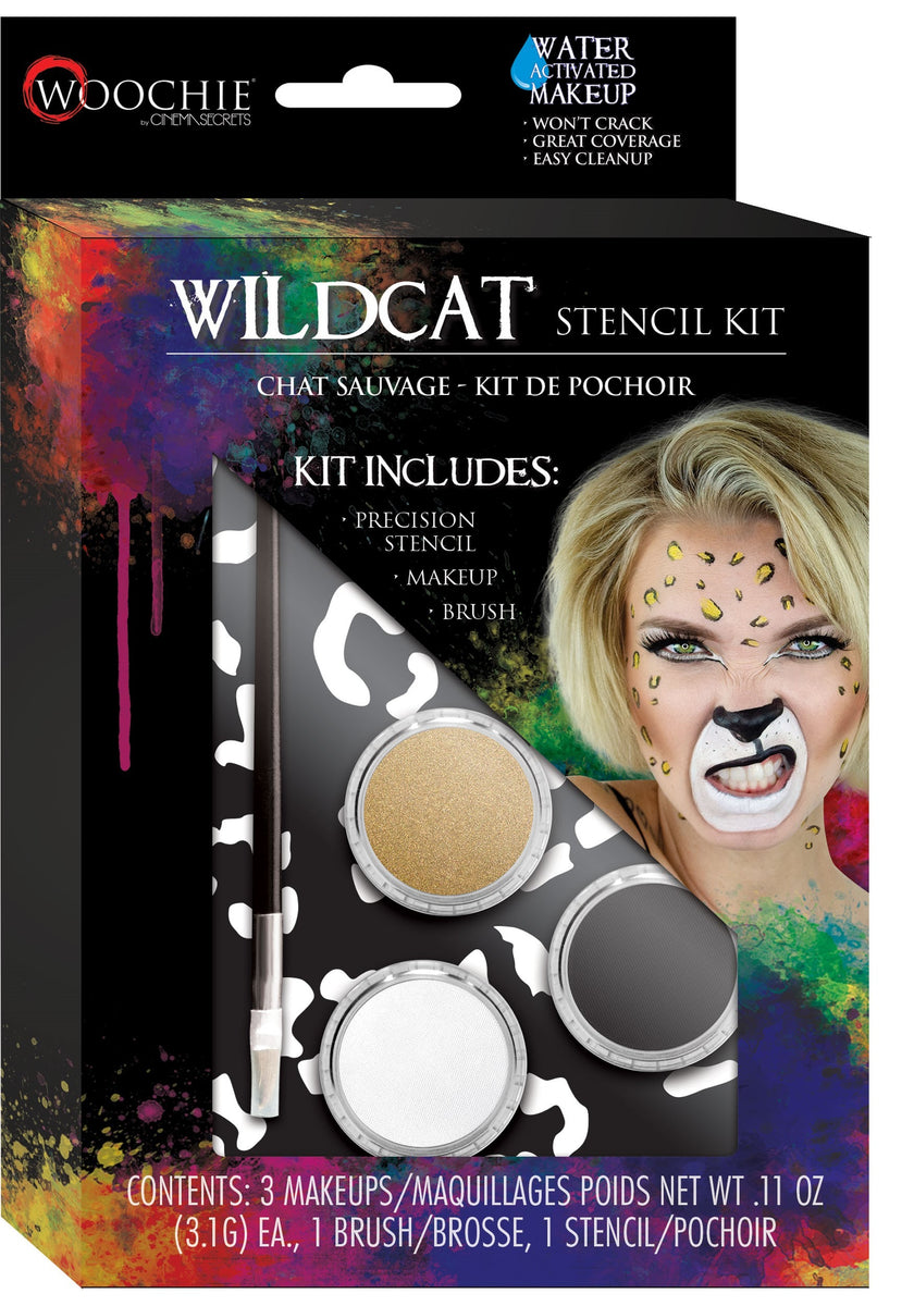 Wildcat Stencil and Makeup Kit Water Activated – Kids Halloween Costumes